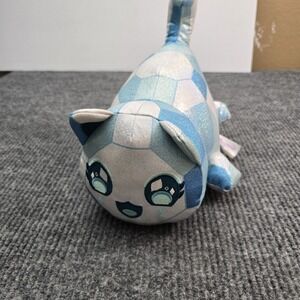 Aphmau MeeMeows Medium 11" Diamond Cat Plush Celestial  Shiny Blue Plush Sparkle